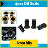 Black rubber diesel injector pipe oil seals with brass metal ends for nissan navara ute 3l automotive use