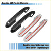 Carbon fiber and white with red stripe abs plastic door handle covers for toyota rav4 2019-2021 shown from back side