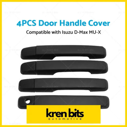4PCS Door Handle Cover Trim Suitable for Isuzu D-Max DMax MUX MU-X - Exterior Parts>Body Mouldings & Trims
