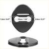 Black plastic keyhole cover with oval design and precise cutouts for a secure fit on toyota door lock latch striker