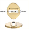 Gold tone metal keyhole plate with polished finish and precise cutout for 4pcs door lock latch striker covers toyota