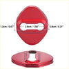 Red glossy plastic key cover with bone-shaped cutout for 4pcs door lock latch striker covers toyota adhesive protector