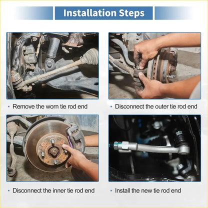 4pcs Front Inner Outer Tie Rod Ends for Toyota RAV4 & Scion TC - Steering