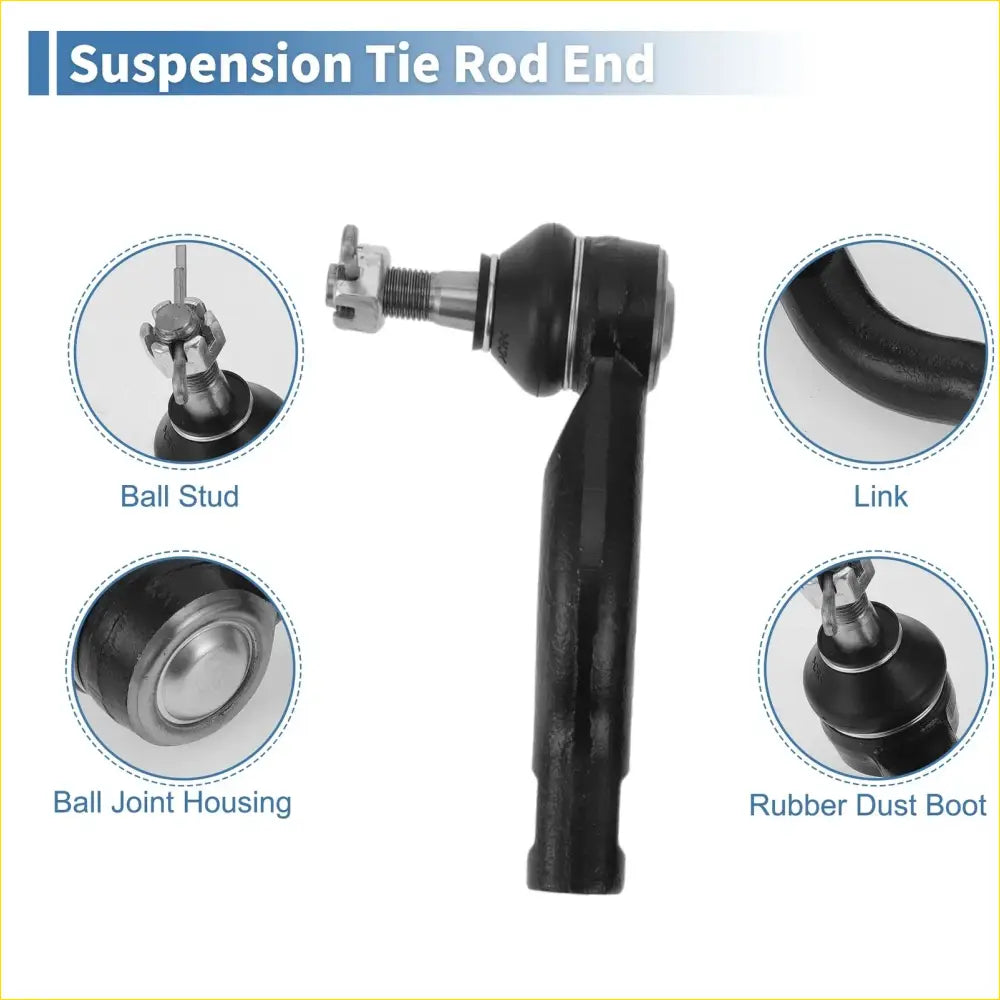 4pcs Front Inner Outer Tie Rod Ends for Toyota RAV4 & Scion TC - Steering