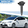 Black ignition coil with rectangular connector and cylindrical body for toyota echo 1.5l l4 2000-2005
