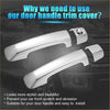4pcs shiny chrome-finished side door handle cover trim for Toyota Tundra 2007-2020 protects and upgrades look