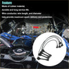 Black rubber-coated ignition spark plug wires with metallic connectors for toyota 4runner 2.7l l4 1996
