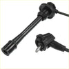 Black rubber-coated ignition wire with metallic spark plug tip and hex connector for toyota 4runner 2.7l l4 1996