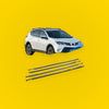 4pcs Weatherstrip Window Trim Seal for Toyota Rav4 (2013-2018)