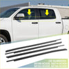 Black rubber window weatherstrip seals for white toyota sequoia pickup truck door from 2008 to 2022