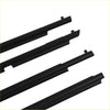 Black plastic 4pcs window weatherstrip molding door seal for toyota 4runner with matte finish and integrated clips
