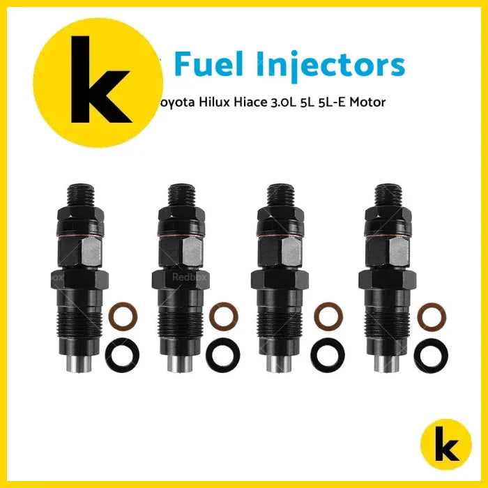 4X Diesel Fuel Injector Suitable For Toyota Hilux Hiace 3L 5L 23600-59325 97-05 Kren Bits