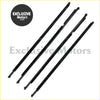 Black rubber window channel trim strips for toyota land cruiser prado 120 series door glass seal weatherstrip