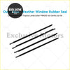 Black rubber door glass seal weatherstrip for toyota land cruiser prado 120 series shown from the back side