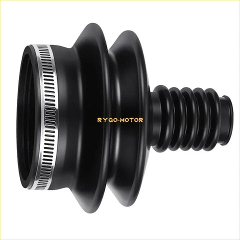 Black rubber cv joint boot with silver clamp and rygo motor branding for suzuki ltf250 ltf300 king quad