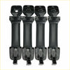 Black plastic exterior door handle covers for toyota tundra 2007 to 2018 with molded design and mounting brackets