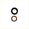 Black and brown rubber o-rings for 4x fuel injectors fit mazda bravo ford courier wl wlt 2.5l engines