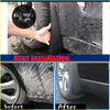 Black plastic fender liner mudguard set installed on toyota hiace 2012-2018 side panel for mud protection