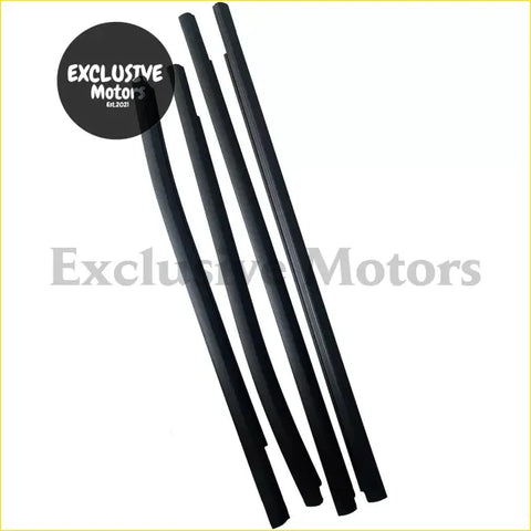 Black rubber outer door window seals for ford ranger px set of 4 designed for automotive use
