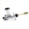 Silver metallic 5/8 clutch master cylinder for Nissan Datsun 520 521 with black cap transparent reservoir and brass pushrod