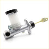 Silver metal 5/8 clutch master cylinder for nissan datsun 520 521 1968 1972 with translucent reservoir and black cap