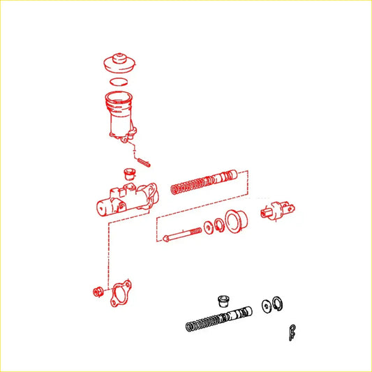 5/8 Clutch Master Cylinder for Toyota Hilux Double Cab 1997-2005 - Drivetrain