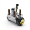 Silver metal 5/8 rear brake cylinder with black rubber seals and brass bolts for datsun nissan pathfinder sd23 d23 720