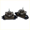 Pair of dark gray cast iron 5/8 rear brake master cylinders with black boots for nissan almera 2000-2005