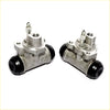 Silver metal 5/8 rear wheel brake cylinder with black rubber end caps for Nissan Navara D21 1985-1997