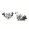 Silver metal 5/8 rear wheel brake cylinder with black rubber caps for nissan presea r10 r11 1990-2000