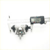 Silver metal 5/8 rear wheel brake master cylinder with black rubber boots and threaded fittings for nissan presea r10 r11