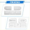 Silver-colored sleek ac control switch button covers with engraved icons for temperature and fan speed toyota highlander