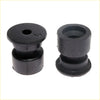 Black rubber cabin mounting bushings with cylindrical shape and central hole for toyota hilux 2005-2015