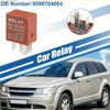 Orange plastic 5 pin solenoid relay 12v 40a with silver metal terminals for toyota echo 2000