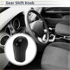 Black glossy 5 speed manual gear shift knob for toyota rav4 1992-2009 with smooth ergonomic plastic faux leather design