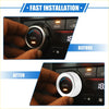 Silver textured ac climate control knob ring with dual label and temperature indicator for toyota 4runner 2010-2022