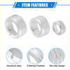 Silver aluminum alloy ac climate control knob ring with polished finish and textured non-slip grip for toyota 4runner