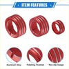 Red aluminum alloy car air vent cover with polished finish and textured non slip design for toyota 4runner climate control