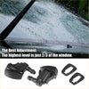 Black plastic windshield wiper blade adapter and mounting clips for toyota sienna front windshield washer nozzles