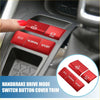 Red metallic trim covers made of metal for toyota rav4 handbrake drive mode switches with eco normal and sport settings