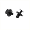 Black plastic automotive trim fasteners with circular head and tapered stem 50 pcs for 4wd ute offroad toyota