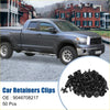 50 black plastic car radiator cover retainer clips for Toyota 4Runner 2003-2023 shown from the back side