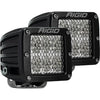 Rigid Industries D-Series Pro Specter Driving Diffused - Surface Mount - Black - Pair