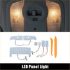 Warm-toned 5050smd led panel light with textured translucent cover and switch for toyota prius interior dome light