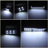 White led light strips with multiple bright bulbs for 5050SMD 6000k car interior dome light toyota Prius 2016-2022