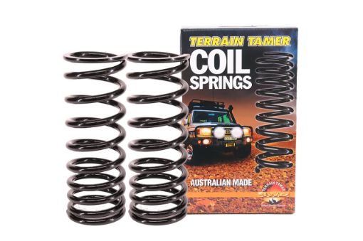 Terrain Tamer Coils Rear Raised 20mm To 30kg Standard Progressive Rate - Terrain Tamer 4WD Parts