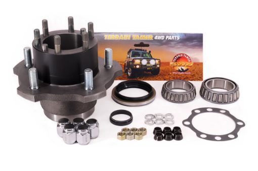 Terrain Tamer Hub Assembly Complete With Studs Fitted And Bearing Cup - Terrain Tamer 4WD Parts