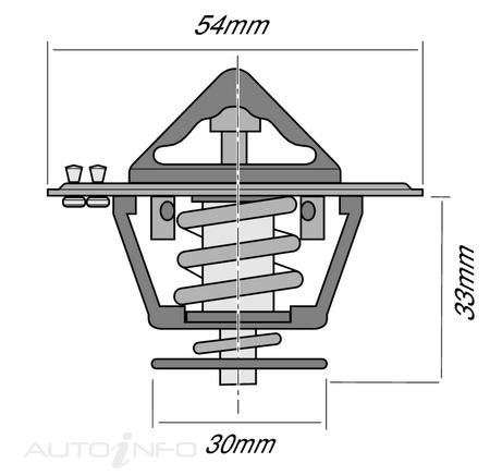 Tridon Thermostat HI Flo Bypass Out - TT8017-180P