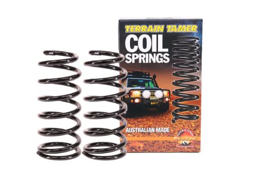 Terrain Tamer Coils Rear Raised 20mm 500kg To 750kg Extra Heavy Duty Plus - Terrain Tamer 4WD Parts