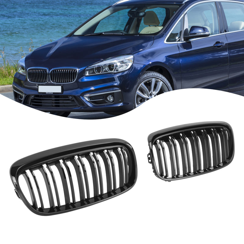 BMW 2 Series Gran Tourer F45 F46 Gloss Black Front Grille (2015-2018)